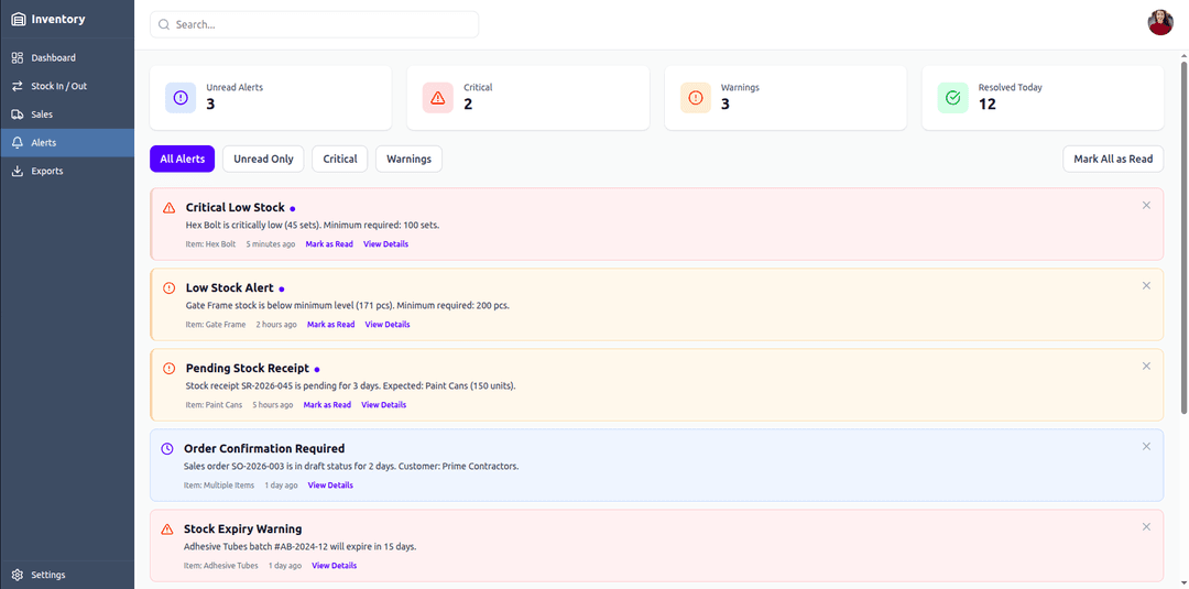 Inventory Management Tool